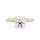 Michael M Hidden Halo Round Engagement Ring