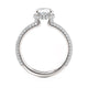 Michael M Hidden Halo Oval Engagement Ring