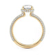 Michael M Hidden Halo Oval Engagement Ring