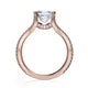 Michael M Prong Asscher Engagement Ring