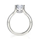 Michael M Prong Asscher Engagement Ring