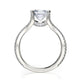 Michael M Prong Asscher Engagement Ring