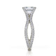Michael M Prong Asscher Engagement Ring