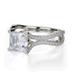 Michael M Prong Asscher Engagement Ring