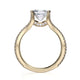 Michael M Prong Asscher Engagement Ring