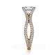 Michael M Prong Asscher Engagement Ring