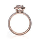 Michael M Halo Oval Engagement Ring