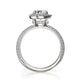 Michael M Halo Oval Engagement Ring