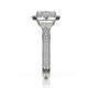Michael M Halo Oval Engagement Ring