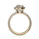 Michael M Halo Oval Engagement Ring