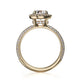 Michael M Halo Oval Engagement Ring