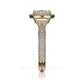 Michael M Halo Oval Engagement Ring