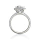 Michael M Halo Pear Engagement Ring