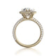 Michael M Halo Pear Engagement Ring