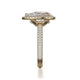 Michael M Halo Pear Engagement Ring
