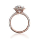 Michael M Halo Pear Engagement Ring