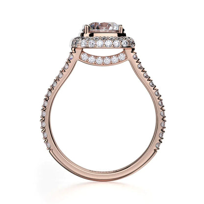 Michael M Prong Round Engagement Ring