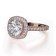 Michael M Prong Round Engagement Ring