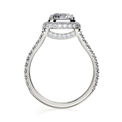 Michael M Prong Round Engagement Ring