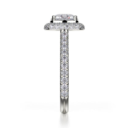 Michael M Prong Round Engagement Ring