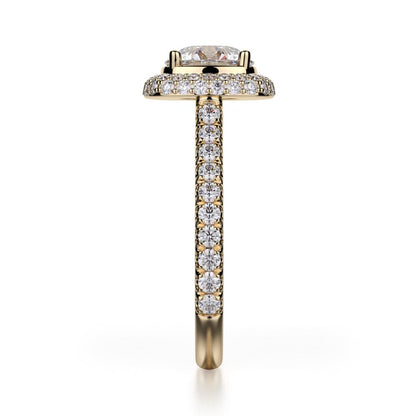 Michael M Prong Round Engagement Ring
