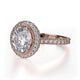 Michael M Prong Oval Engagement Ring