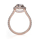 Michael M Prong Oval Engagement Ring