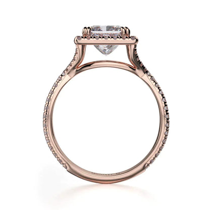 Michael M Prong Princess Engagement Ring