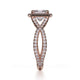 Michael M Prong Princess Engagement Ring