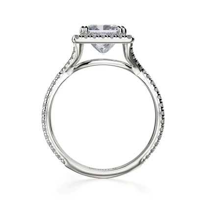 Michael M Prong Princess Engagement Ring
