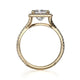 Michael M Prong Princess Engagement Ring