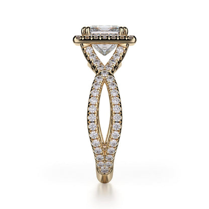 Michael M Prong Princess Engagement Ring