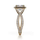 Michael M Prong Princess Engagement Ring