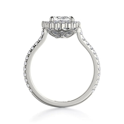 Michael M Emerald Engagement Ring