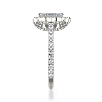 Michael M Emerald Engagement Ring