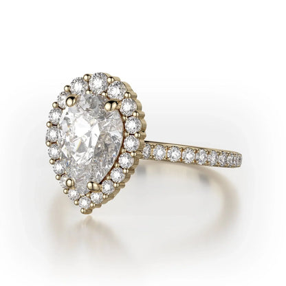 Michael M Pear Engagement Ring