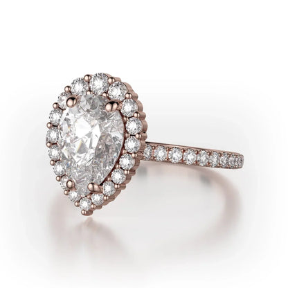 Michael M Pear Engagement Ring