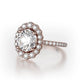 Michael M Center Stone Prong Round Engagement Ring