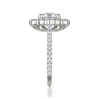 Michael M Center Stone Prong Round Engagement Ring
