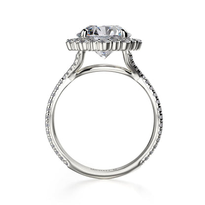 Michael M Prong Round Engagement Ring