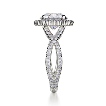 Michael M Prong Round Engagement Ring