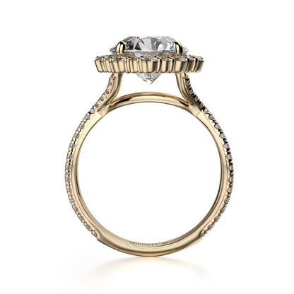 Michael M Prong Round Engagement Ring