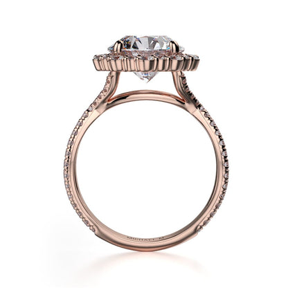 Michael M Prong Round Engagement Ring