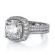 Michael M Pave Round Engagement Ring