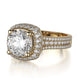 Michael M Pave Round Engagement Ring