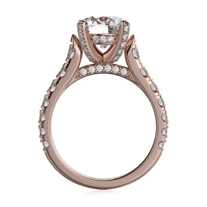 Michael M Prong Round Engagement Ring