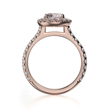 Michael M Prong Princess Engagement Ring