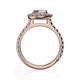Michael M Prong Princess Engagement Ring