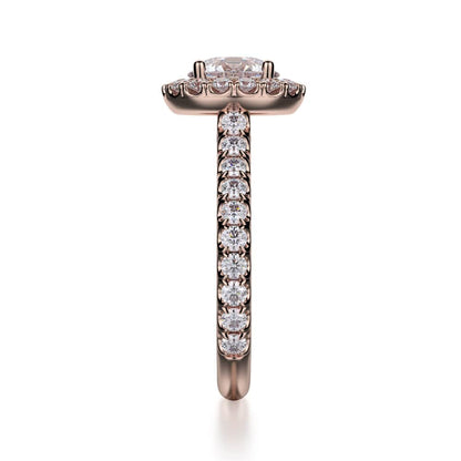Michael M Prong Princess Engagement Ring
