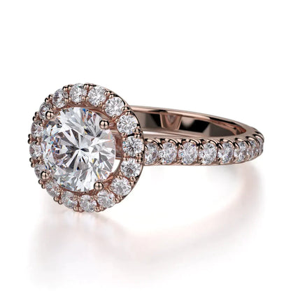 Michael M Prong Princess Engagement Ring